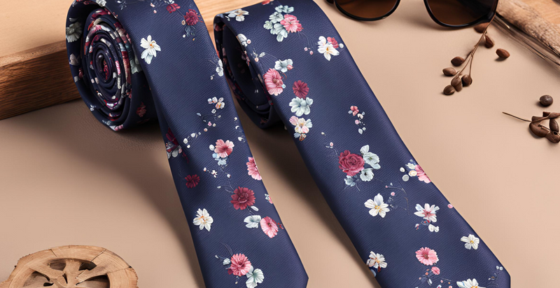 Floral Cotton Tie as a Gift: For the Most Important Person in Your Life