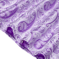 Lavender Purple Paisley Shirt Men's Long Sleeve Dress Shirt