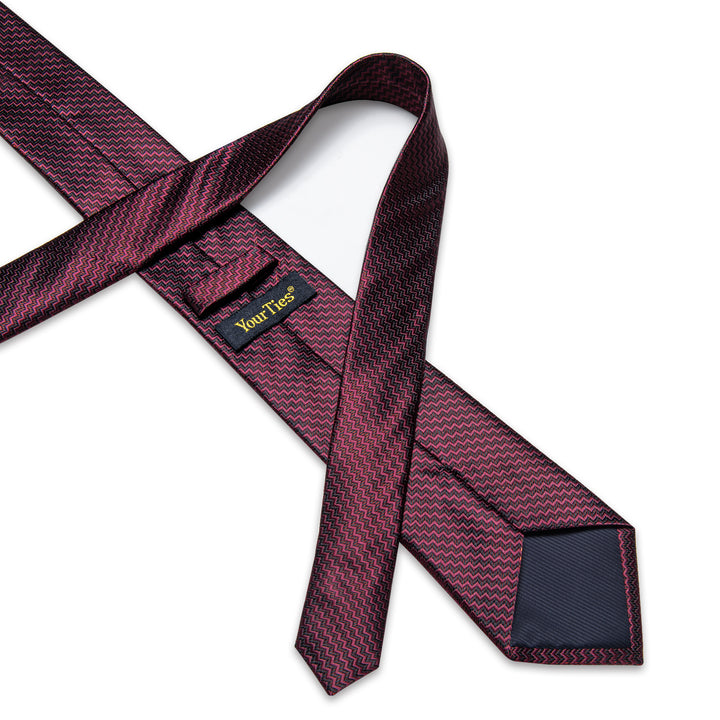 burgundy red tie