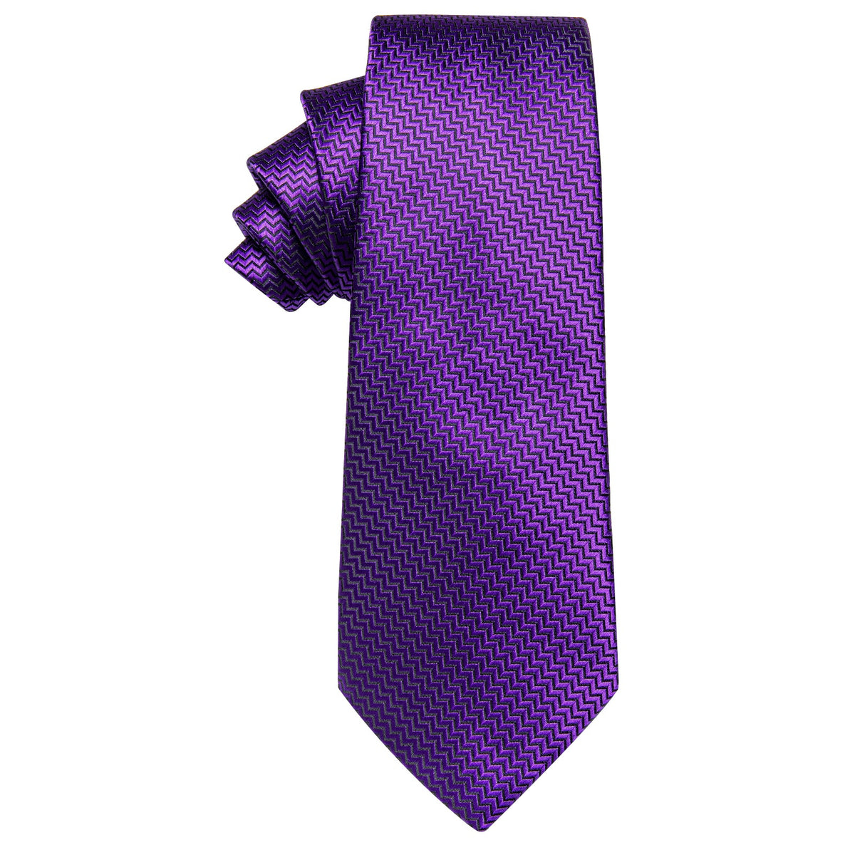 purple single necktie