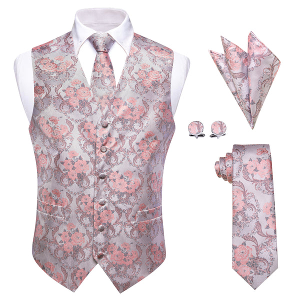 waistcoat vs vest floral pink