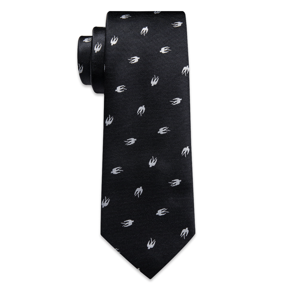 black mens tie