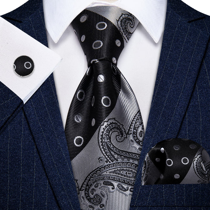 black paisley tie