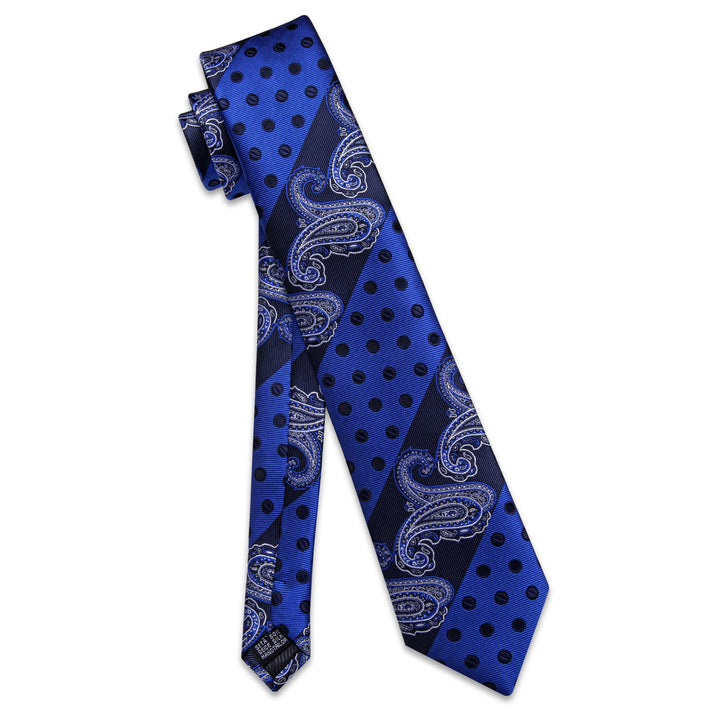 blue paisley tie