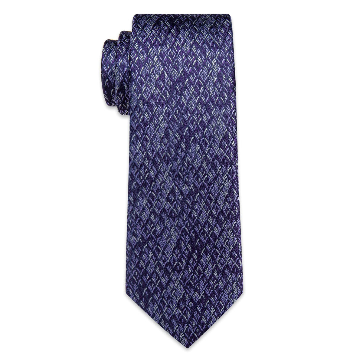 Dark Purple Tie Lavender Purple Novelty Men's Wedding Tie Set