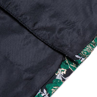 YourTies Dark Green Silver Floral Silk Shawl Collar Slim Fit Suit for Men