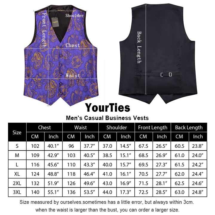 vest size chart