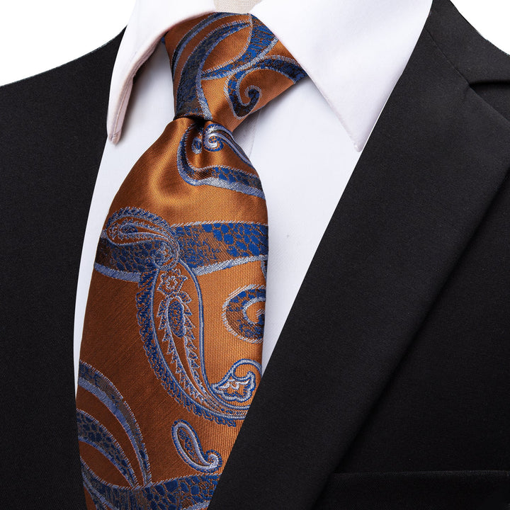 orange neck tie