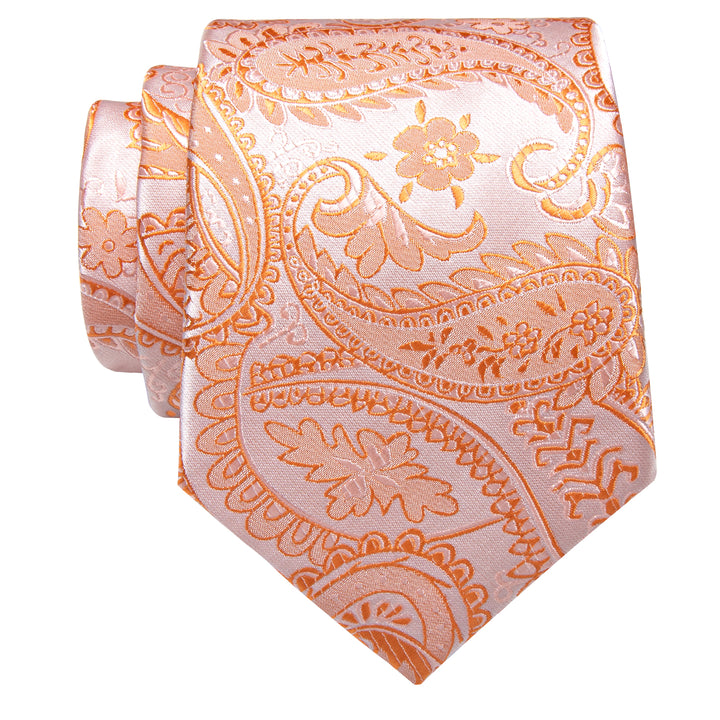 pink and orange tie