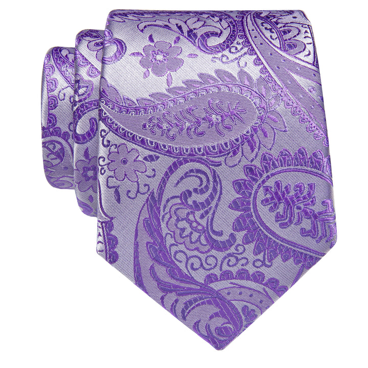 Purple paisley men's Necktie 