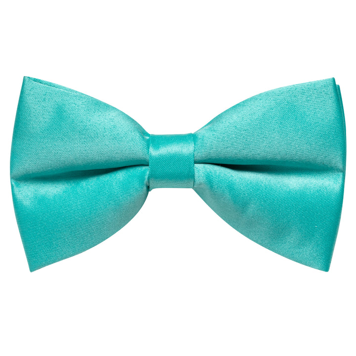 Teal Green Wedding Tie Turquoise Solid Pre-tied Bowtie