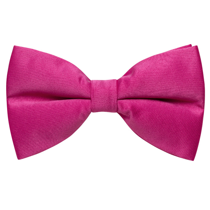  Rose Pink Solid Father and Son Bowtie