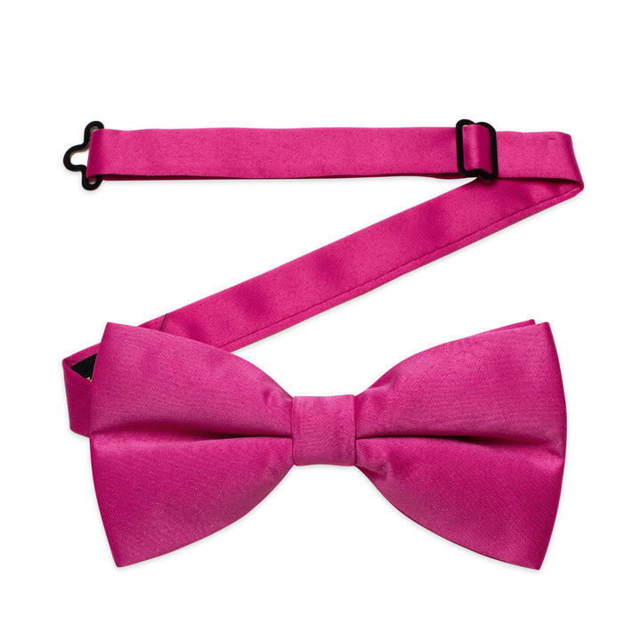  Rose Pink Solid Father and Son Bowtie