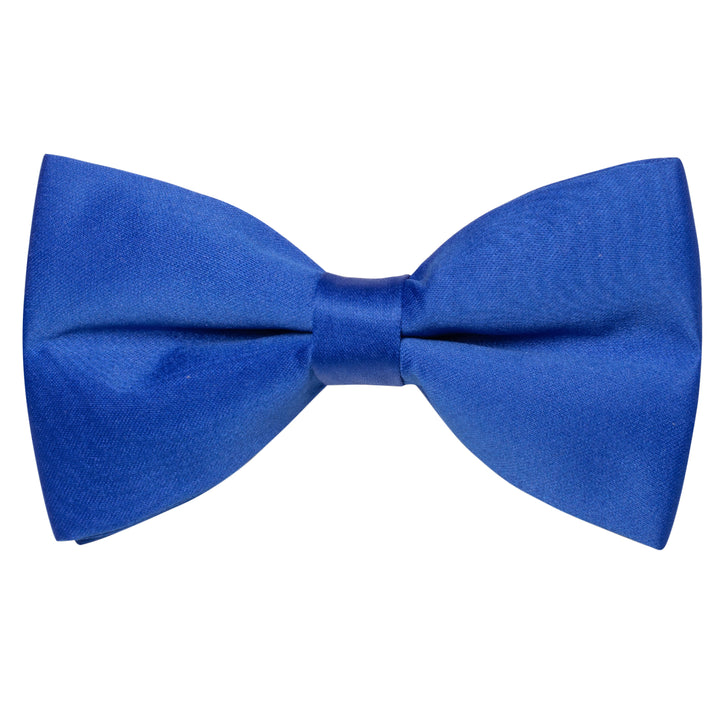 Wedding Necktie Royal Blue Solid Pre-tied Bow Tie for Men